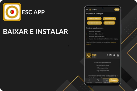 Instalação do ESC Online APP no Android