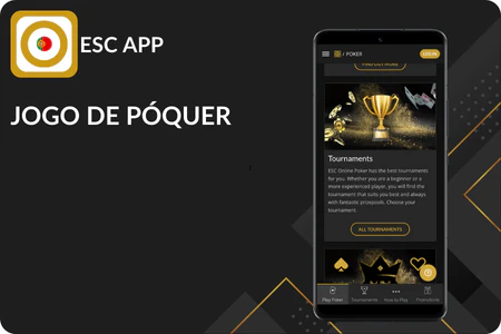 Poker no aplicativo ESC Online APP