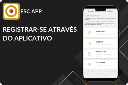 Cadastro no ESC Online APP aplicativo