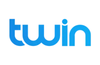 twin white logo