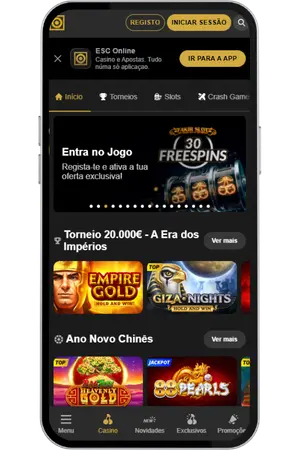 Abrir o site ou app da ESC Online