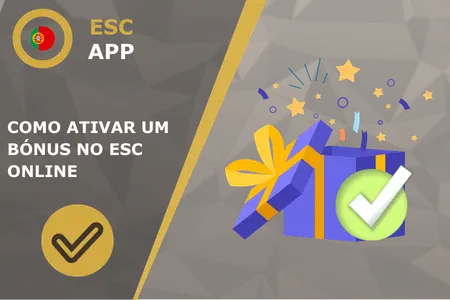 Ecrã de depósito da ESC Online com a seleção de bónus de boas-vindas para casino, desporto e poker